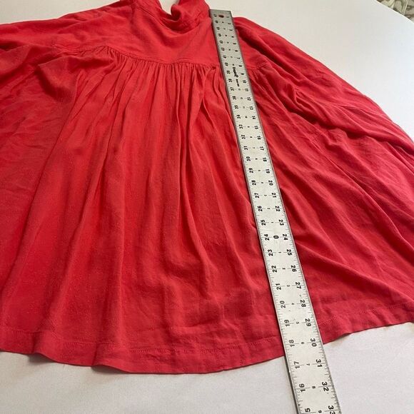 Free People Women's Shirt Oversized Button Front Coral Size Small - Picture 7 of 7